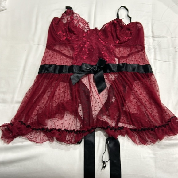 Burgundy teddy - Picture 4 of 4